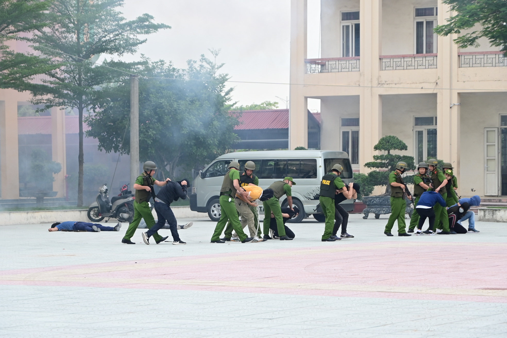 Khai mạc diễn tập khu vực phòng thủ quận Lê Chân năm 2023